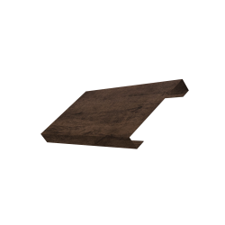 Ламель лицевая 125 забора жалюзи Texas 0,45 Print Premium с пленкой Antique Wood TwinColor