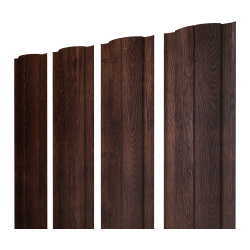 Штакетник Круглый с прямым резом 0,45 Print-Double Premium Cherry Wood Fresh