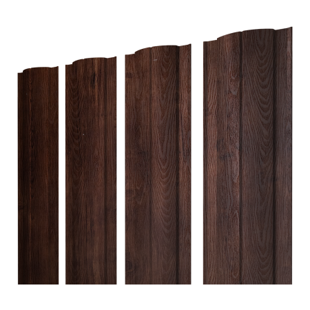 Штакетник Круглый с прямым резом 0,45 Print-Double Premium Cherry Wood Fresh