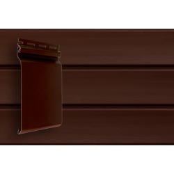 Сайдинг Natural-Брус S7 GL Акрил Темный дуб 0,182*3,0 м