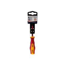 Отвертка крестовая диэлектрическая КОБАЛЬТ Ultra Grip PH-0 х 60 мм CR-V, двухкомпонентная рукоятка