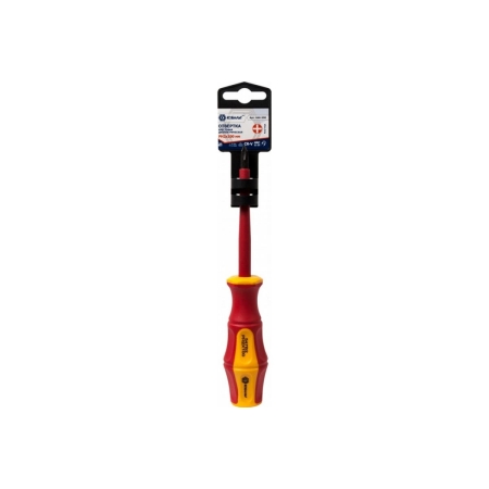 Отвертка крестовая диэлектрическая КОБАЛЬТ Ultra Grip PH-2 х 100 мм CR-V, двухкомпонентная рукоятка