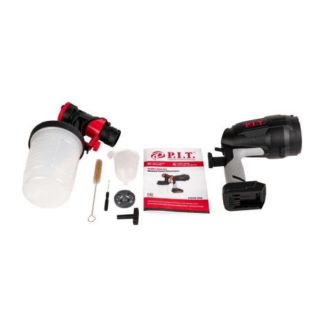 Краскораспылитель аккумуляторный P.I.T. PSG20H-900A SOLO (20В,700мл/мин,емк,900мл,давл 0,1-0,2 бар)