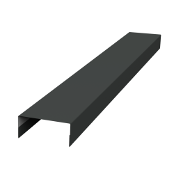 Ламель лицевая 125 забора жалюзи Texas стартовая/финишная для калиток и ворот 0,5 Satin Matt TX 7016