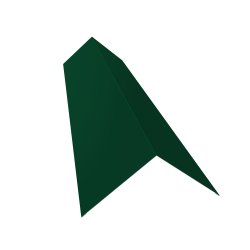 Конёк прямоугольный 2 м Ral 6005 (145*145) (Зеленый мох) 0,45 мм