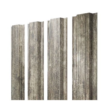 Штакетник Прямоугольный с прямым резом 0,45 Print Elite Nordic Wood TwinColor