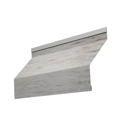 Ламель забора жалюзи Milan new 0,45 Print Elite с пленкой Snow Wood TwinColor