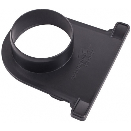 Торцевая заглушка канала 110 с отводом (черная) 0,142*0,130*0,042м