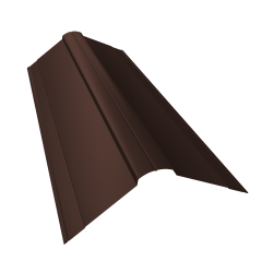 Конёк полукруглый RAL Satin  8017 (шоколадный) 0,5мм