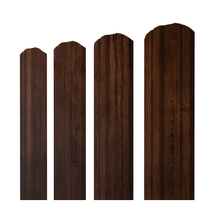 Штакетник Twin фигурный 0,4 Print Premium Cherry Wood Fresh TwinColor