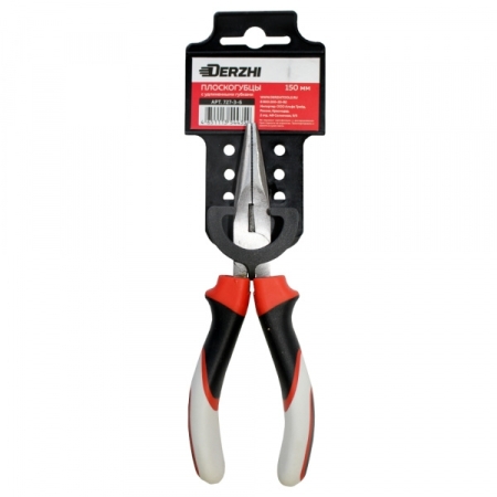 Плоскогубцы DERZHI с удлин.губками 160мм трехкомпонентная рукоять 727-3-6