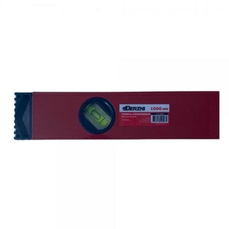 Уровень алюминиевый фрезерованный 1000мм DERZHI  3 глазка,53610