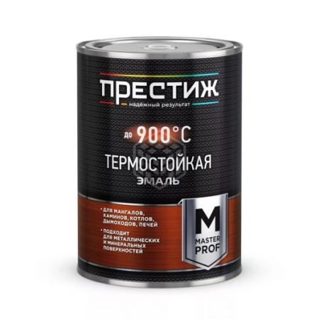 Престиж Эмаль термостойкая Черная до 400С 0,8кг