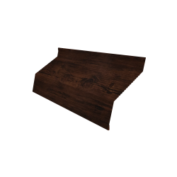 Ламель забора жалюзи Milan new gofr 0,45 Print Elite с пленкой Cherry Wood TwinColor