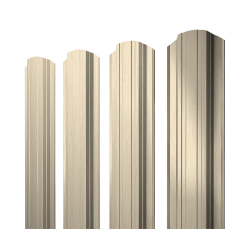 Штакетник Прямоугольный фигурный 0,45 Print Elite Milky Wood TwinColor