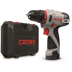 Аккумуляторный шуруповерт CROWN СТ21072HX-2 BMC 2скорости, 2аккумулятора, 1250об/мин, 12В