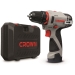 Аккумуляторный шуруповерт CROWN СТ21072HX-2 BMC 2скорости, 2аккумулятора, 1250об/мин, 12В