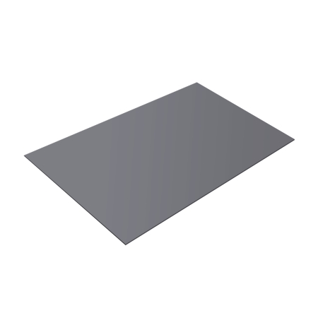 Гладкий лист (1,25*2) Ral 7004 (Серый) 0,45 мм