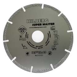 Диск алмазный отрезной Hilberg SuperMaster 125*22,23мм