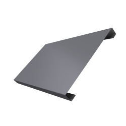 Ламель лицевая 200 забора жалюзи Texas 0,5 Satin с пленкой RAL 7004 сигнальный серый
