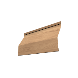 Ламель забора жалюзи Milan Slim 0,45 Print Elite с пленкой Honey Wood TwinColor