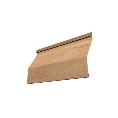 Ламель забора жалюзи Milan Slim 0,45 Print Elite с пленкой Honey Wood TwinColor