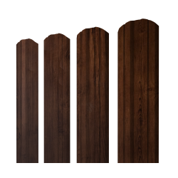 Штакетник Twin фигурный 0,45 Print Premium Cherry Wood Fresh TwinColor