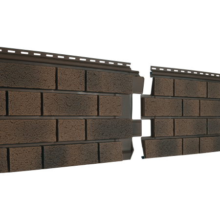 Сайдинг виниловый Stone-House S-Lock КЛИНКЕР БАЛТИК Магма  0,292*1,95 15 шт./уп.