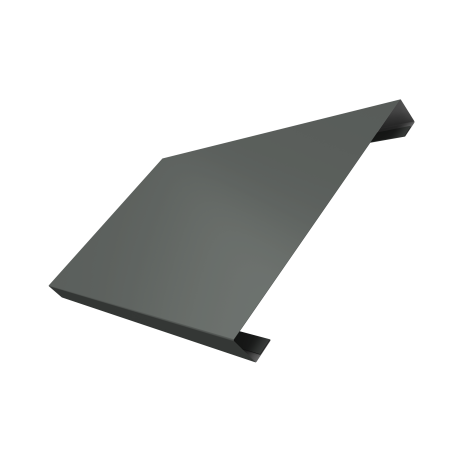 Ламель лицевая 200 забора жалюзи Texas 0,45 PE с пленкой RAL 7005 мышино-серый