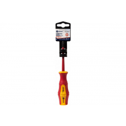 Отвертка крестовая диэлектрическая КОБАЛЬТ Ultra Grip PH-1 х 80 мм CR-V, двухкомпонентная рукоятка