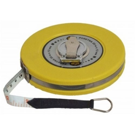 Рулетка с фиброгласовой лентой 888, пластмассовый корпус, 13мм*10м