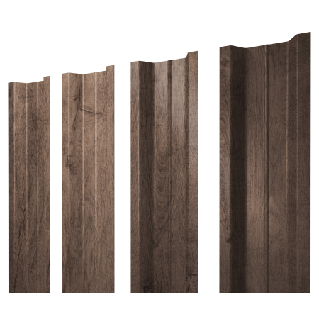 Штакетник П-образный В с прямым резом 0,45 Print Premium Almond Wood Fresh