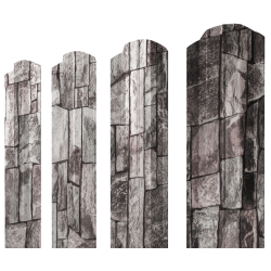 Штакетник М-образный В фигурный 0,45 Print Elite Fine Stone TwinColor