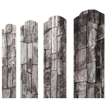 Штакетник М-образный В фигурный 0,45 Print Elite Fine Stone TwinColor