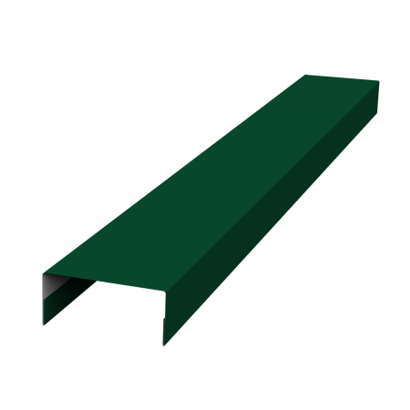 Ламель лицевая 125 забора жалюзи Texas стартовая/финишная для калиток и ворот 0,5 Satin Matt TX 6005