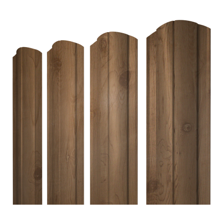Штакетник Круглый фигурный 0,45 Print Premium Pine Wood Fresh