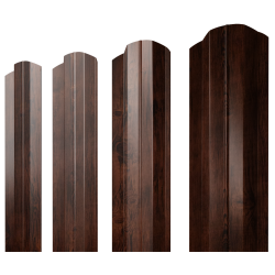 Штакетник М-образный B фигурный 0,45 Print Elite Cherry Wood TwinColor