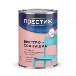 ПРЕСТИЖ Эмаль акриловая матовая белая 0,9 кг