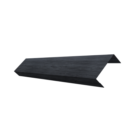 Ламель обратная 50 забора жалюзи Texas 0,45 Print Premium с пленкой Grey Wood TwinColor
