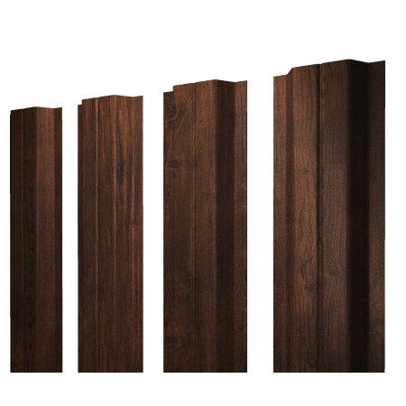 Штакетник П-образный A с прямым резом 0,45 Print Premium Cherry Wood Fresh TwinColor