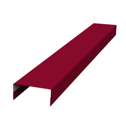 Ламель лицевая 125 забора жалюзи Texas стартовая/финишная для калиток и ворот 0,45 PE RAL 3003