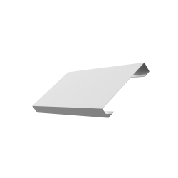 Ламель лицевая 125 забора жалюзи Texas 0,45 PE с пленкой RAL 9003 сигнальный белый