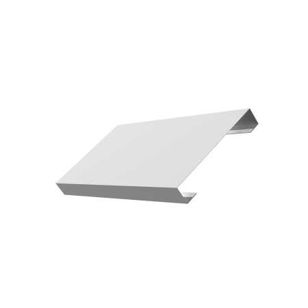 Ламель лицевая 125 забора жалюзи Texas 0,45 PE с пленкой RAL 9003 сигнальный белый
