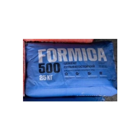 Цемент Серебряковский М 500 Д20 25 кг Formica (синий мешок)