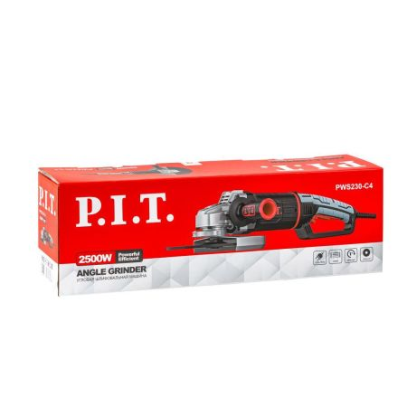 УШМ (болгарка)  P.I.T. PWS230-C4 (230мм, 2,5кВт, плавный пуск,поворотная ручка)