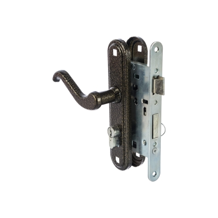 Замок врезной с ручкой Зенит ЗВ4-3.02 (личинка) бронза