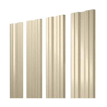 Штакетник Twin с прямым резом 0,45 Print Elite Milky Wood Twin с прямым резомColor