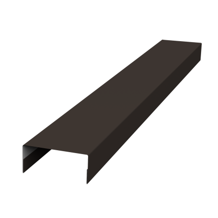 Ламель лицевая 125 забора жалюзи Texas стартовая/финишная для калиток и ворот 0,5 Rooftop БархатRR32