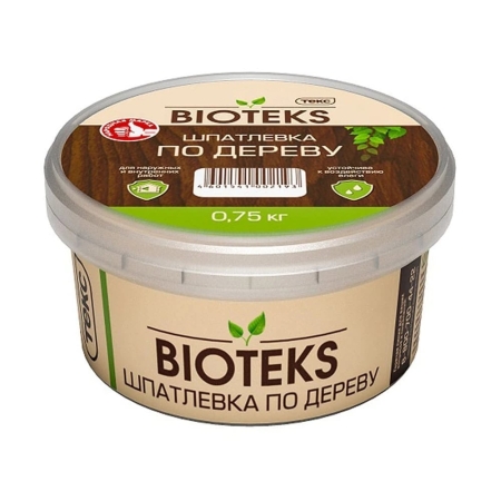 Шпатлевка по дереву BIOTEKS/ПРОФИ белая 0,75кг ТЕКС