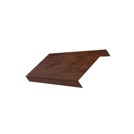 Ламель обратная 150 забора жалюзи Texas 0,45 Print Premium с пленкой Cherry Wood Fresh TwinColor